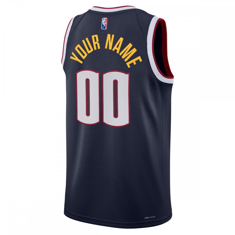 Denver Nuggets 2021/22 Diamond Swingman Custom Jersey - Icon Edition - Navy-Pro Kit Vault | Brand New 26/27 Sports Jerseys